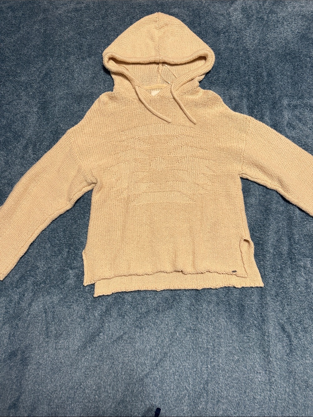 Rip Curl Cream Hooded Scoop-Neck Sweater